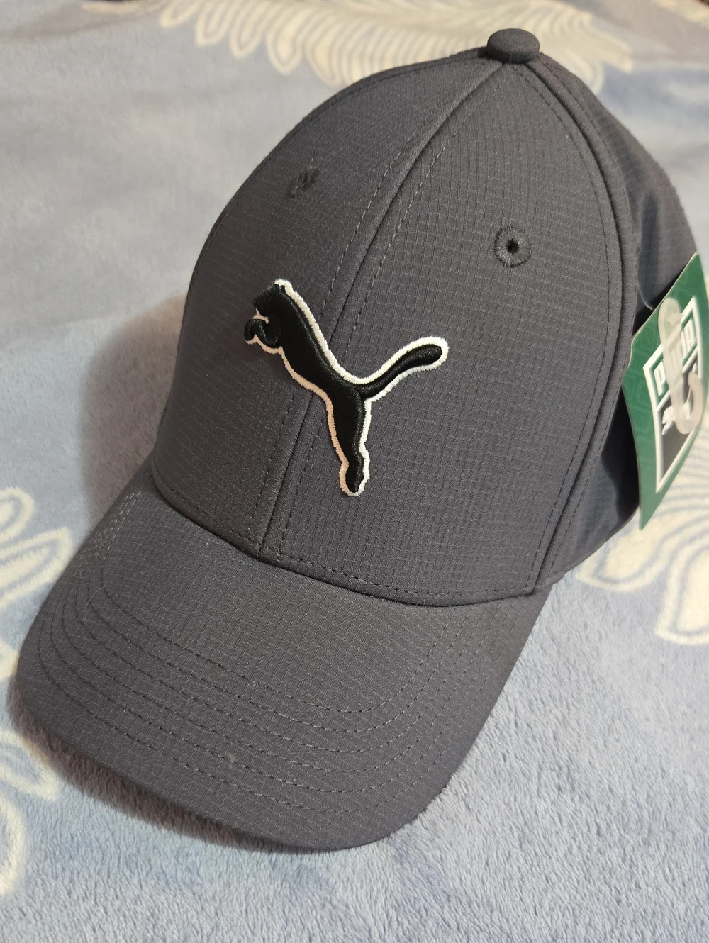 Puma Dark Gray Baseball Cap with Black & White Logo